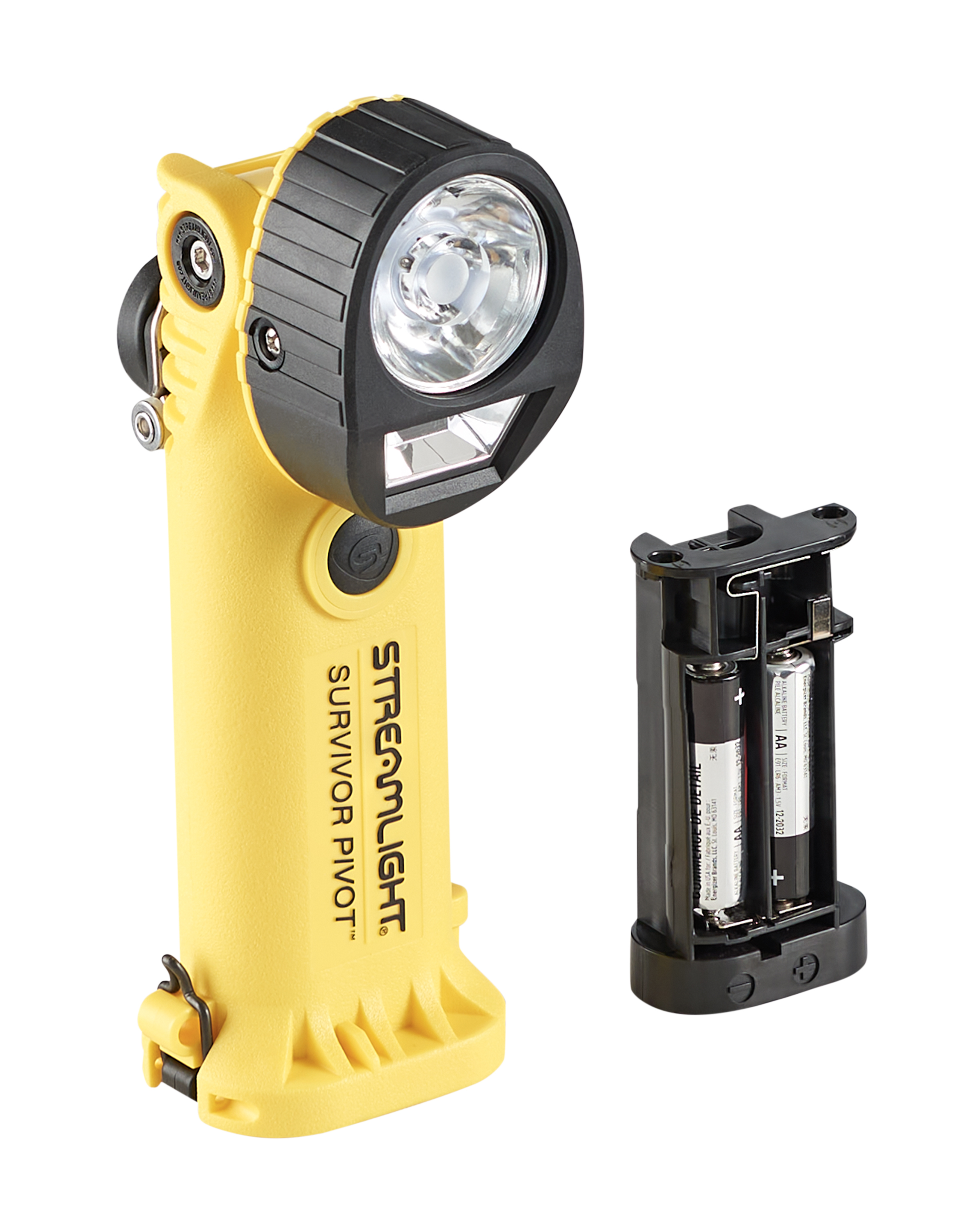 Streamlight® Survivor Pivot® Magnet Flashlight - Alcaline (avec porte-piles)