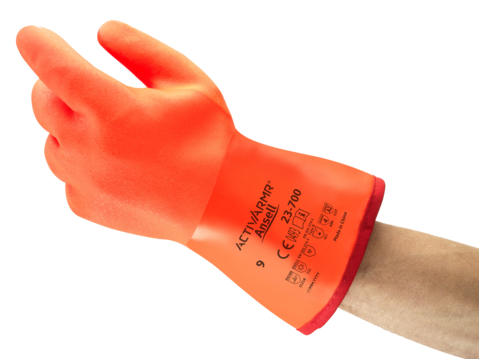 Ansell ActivArmr® Robust Insulated Winter Gloves With a Turn-Out Barrier - Protecting Hands From Liquid Roll-Off