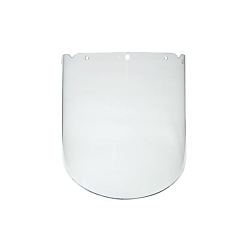MSA V-Gard® 10115851 Heavy Duty Molded Visor, Clear, Propionate, 9-1/4 in H x 18 in W x 0.098 in THK Visor, For Use With MSA V-Gard® Frames and Headgears, ANSI/ISEA Z87.1-2010, CSA Z94.3, EN 166, AS/NZS 1337