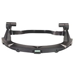 MSA 10116627 General Purpose Faceshield Frame, For Use With V-Gard® Full Brim Hard Hat, HDPE, Black, Specifications Met: ANSI/ISEA Z87.1-2010, CSA Z94, EN166, AS/NZS 1337.1:2010