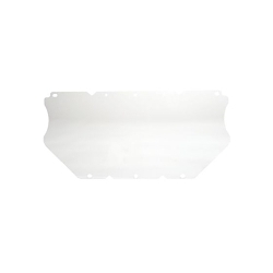 MSA 10117783 Faceshield Visor, Clear, Polycarbonate, 16.811 in H x 7.913 in W x 0.06 in THK Visor, For Use With V-Gard® Retractable or Standard Chin Protectors