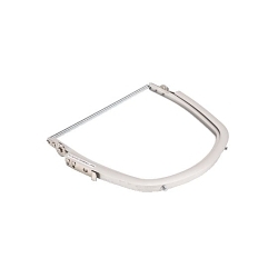 V-Gard® 10158799 Frame, For Use With V-Gard® Visors and MSA Slotted or Unslotted Caps or Full Brim Hats, Aluminum, Grey/Silver, ANSI/ISEA Z87.1-2020/ANSI/ISEA Z87.1-2015/CSA Z94.3-2020