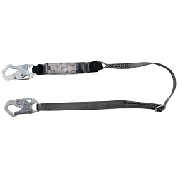 MSA 10190397 V-Series Lanyard, 230 lb Load, 6 ft L, 1 Legs, Snap Hook Anchorage Connection, Snap Hook Harness Connection Hook