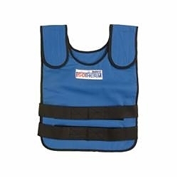 Bullard® gilet de refroidissement iso2, m à l, bleu, coton traité proban, refroidissement isotherm®, fermeture auto-agrippante