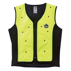Ergodyne Chill-Its 6685 Dry Evaporative Cooling Vest - Zipper Closure, Lime