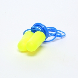 E-A-Rsoft™ 7000002306 Neons™ Corded Earplugs, 33 dB Noise Reduction, Tapered Shape, CSA Class AL, Disposable, Corded Design