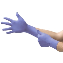 Microflex® su-690-s supreno® gants jetables d'usage général su-690, s, nitrile, bleu violet, 9.6 po l, non poudré, doigt texturé, 4.3 laits, type d'application : examen/grade médical, ambidextre