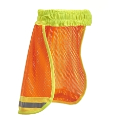 MSA 10098031 pare-soleil 1 couche casque de sécurité protecteur avec bande réfléchissante, fournit un refroidissement de l'ombre, uni avec motif à rayures, à utiliser avec des chapeaux ou des casquettes