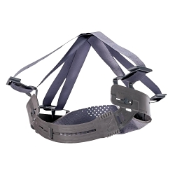 MSA Staz-On® 492566 Pinlock Hard Hat Suspension, 4 Suspension Points, For Use With V-Gard® Hard Hats, Plastic/Nylon