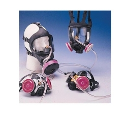 MSA Comfo Classic® 808247 Probed Facepiece Respirator, M, Threaded Connection