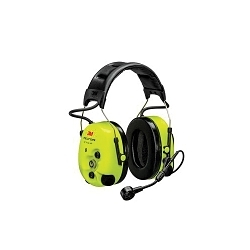 Peltor™ 318640-06950 ws gamme casque bidirectionnel avec microphone DYNAMIC, à utiliser avec icom, kenwood, motorola et radio sepura, atténuation de 26 db, bandana protection auditive , jaune vif