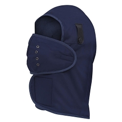 PIONEER® V4040280-O/S Hard Hat Liner, Universal Size, Fleece Lined, Poly/Cotton Twill, Navy Blue
