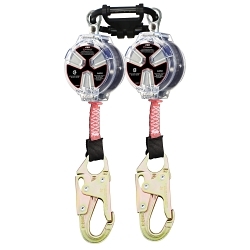 Dynamic™ fp1101dw double jambe toile auto-rétractable corde de sécurité avec mousqueton, 310 lb charger, 6 pi je, ansi classe b/z359.14-14, csa z259.12-16/z259.2.2-17