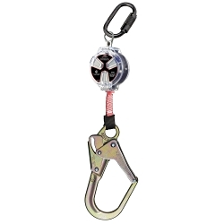 Dynamic™ fp1101wb célibataire jambe toile auto-rétractable corde de sécurité avec mousqueton, 310 lb charger, 6 pi je, ansi classe b/z359.14-14, csa z259.12-16/z259.2.2-17