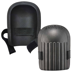 ProFlex® 18200 Light Duty Short Knee Pads, Co-Polymer Foam Pad, Hook and Loop Closure, Copolymer Strap, 1 Straps, Black