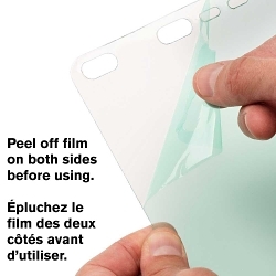 sellstrom® S35000 Replacement Face Shield Window, Clear, Acetate, 8 in H x 12 in W x 0.04 in THK Visor, For Use With 390 Series Face Shields, ANSI Z87.1-2015, Uncoated Lens Shade