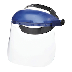 front view of sellstrom® single crown face shield
