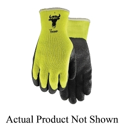 Watson 330-s gants résistant aux coupures enduits visibull 330, s, revêtement en latex de caoutchouc, coton/polyester, manchette de poignet en tricot, résiste : abrasion, lame couper, larme, crevaison, saleté et débris