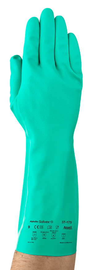 Ansell AlphaTec® Solvex® Chemical-Resistant Gloves - Nitrile, Green