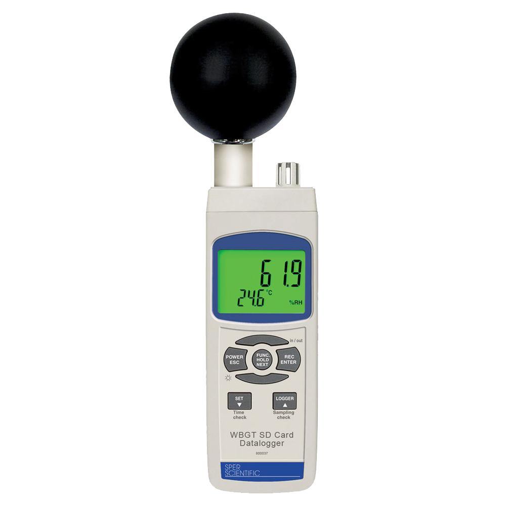 Sper Scientific WBGT Heat Stress Monitor on white background