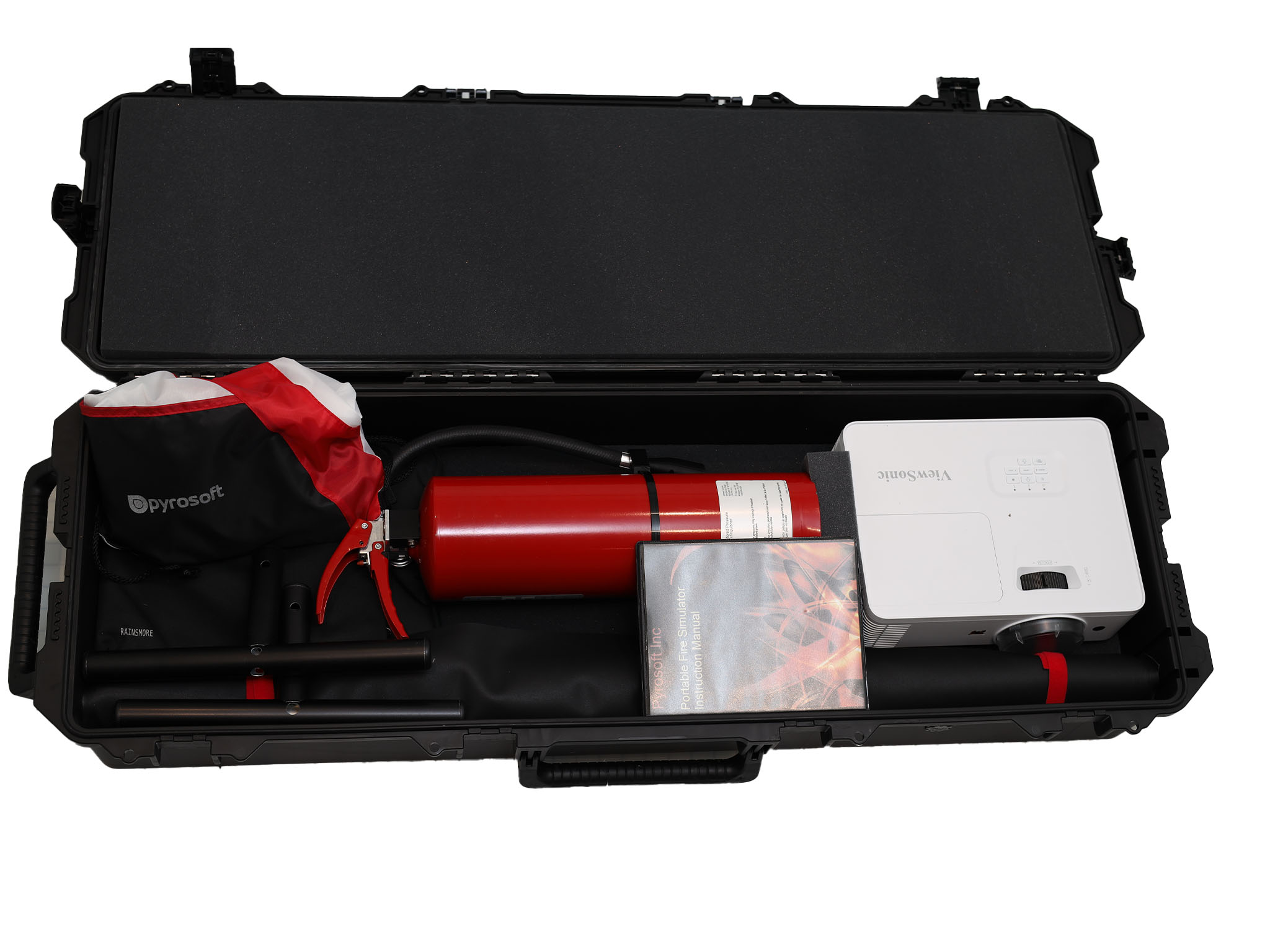 Pyrosoft bag with set up contents