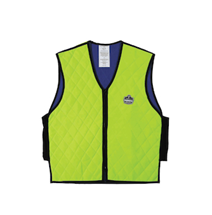 Gilet de refroidissement par évaporation Chill-Its vert lime et bleu matelassé