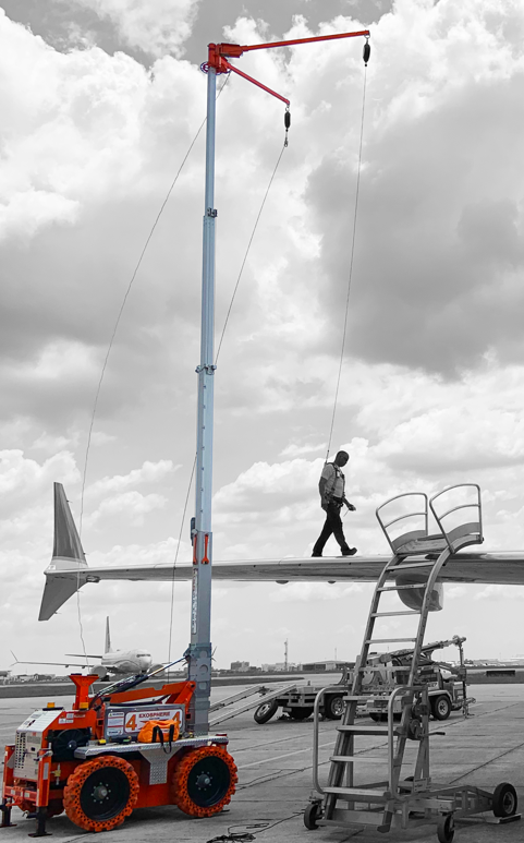 Le système d'ancrage Exosphere All-Terrain 4x4 est un système hydraulique autonome actionné par une télécommande sans fil (ou câblée).